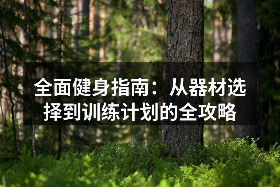 全面健身指南：从器材选择到训练计划的全攻略